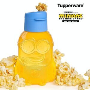 Tupperware Minions Dave Rise of Gru Eco 12oz Flip Top Kids Water Bottle NEW
